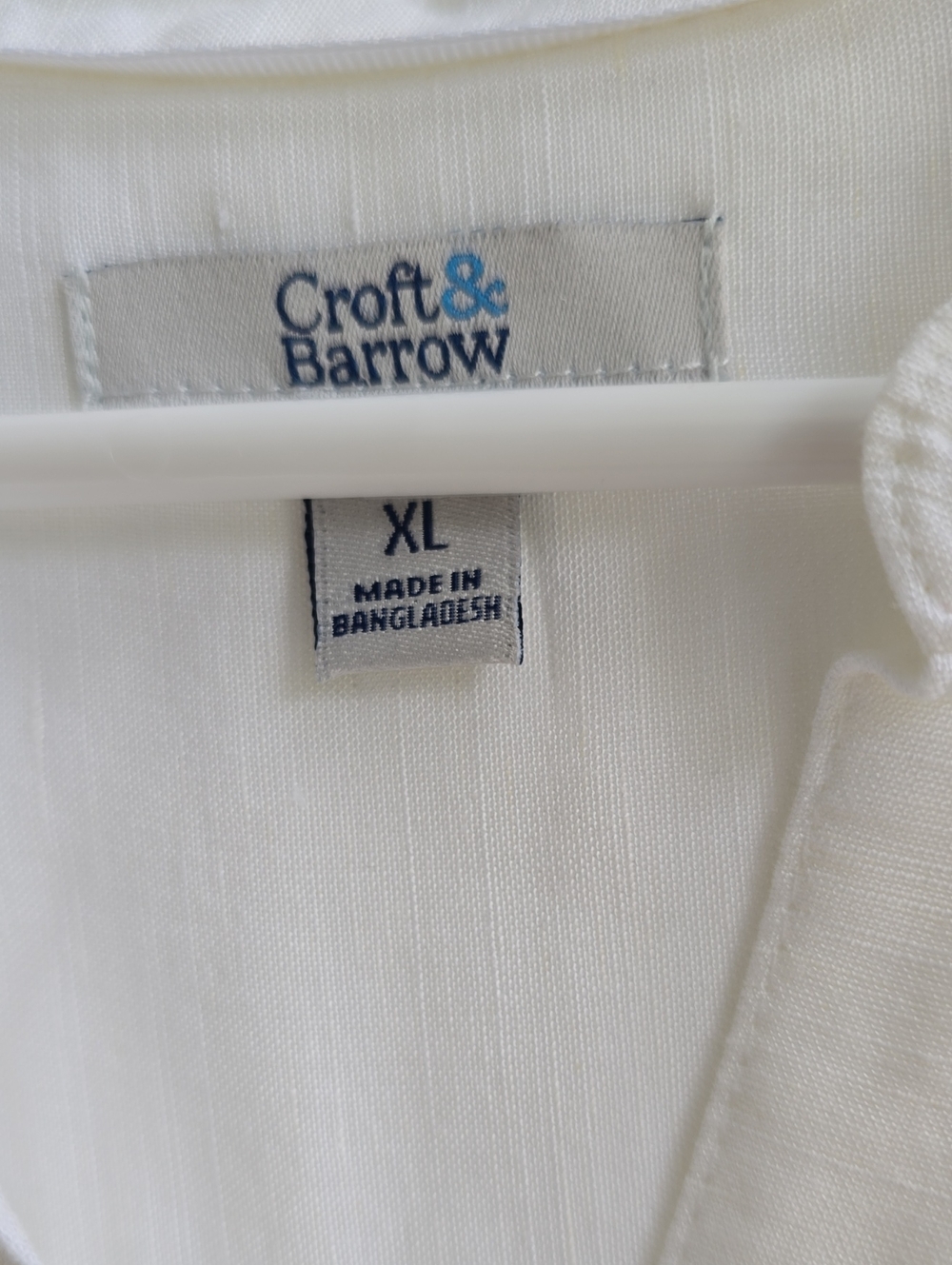 croft & barrow White Sleeveless Button-Front Blouse - Picture 3 of 4